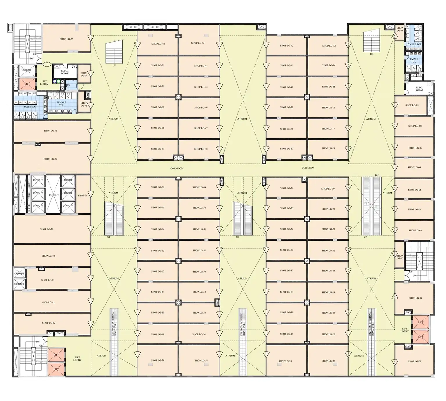 Lower ground floor plan